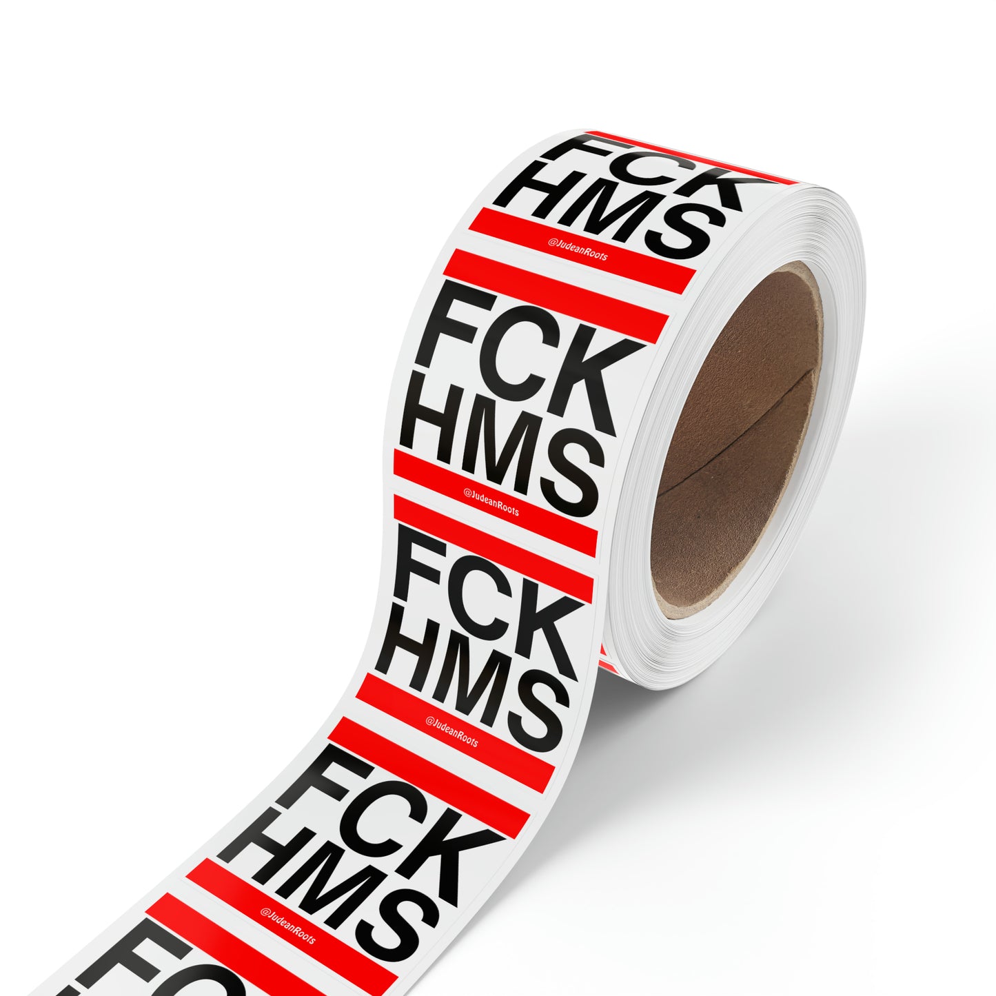 FCK HMS (red) - Sticker Rolls ($1.46 - $0.48 per sticker)