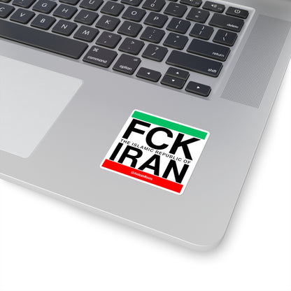 FCK IRAN - Square Stickers