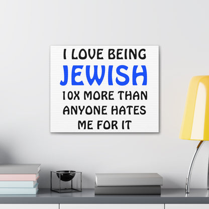 I love being Jewish - Canvas