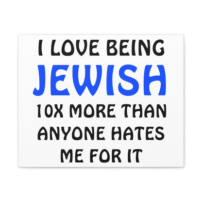 I love being Jewish - Canvas