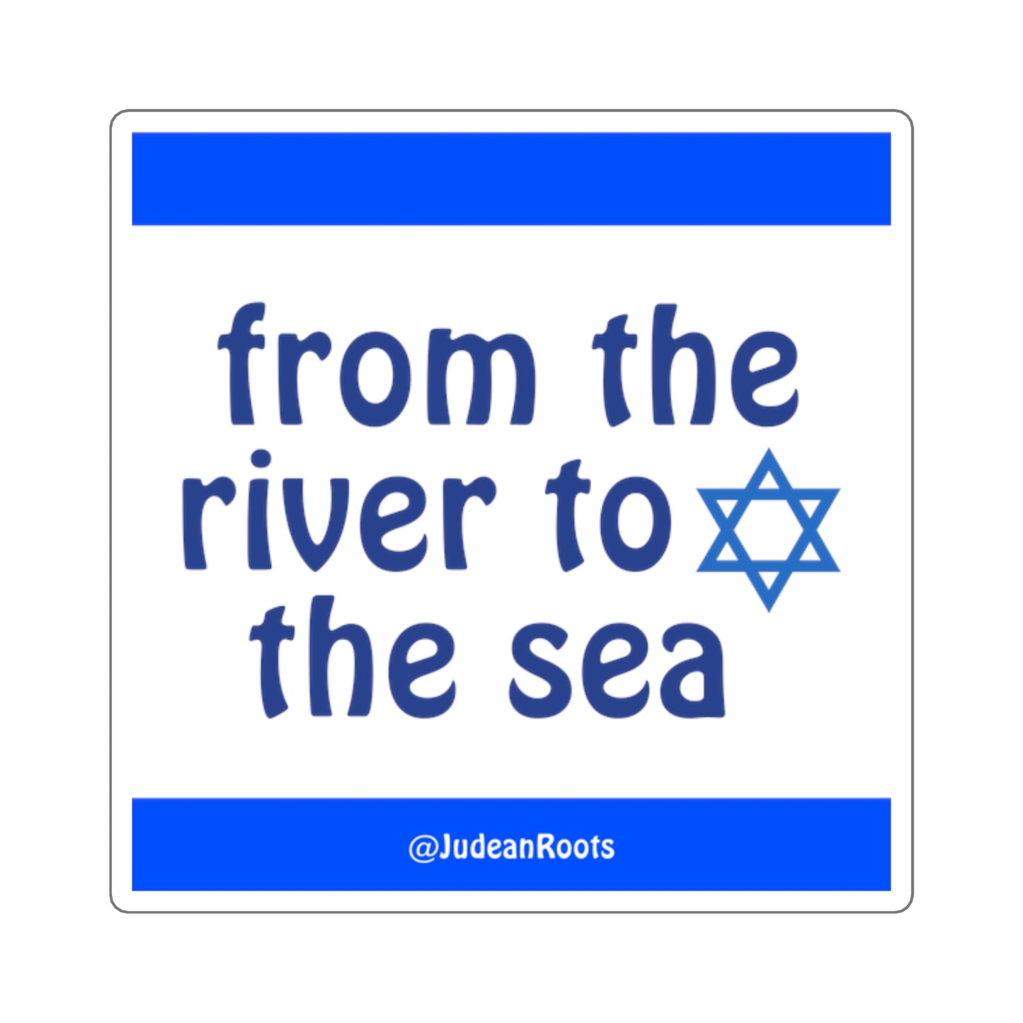 From the River to the Sea - Square Stickers