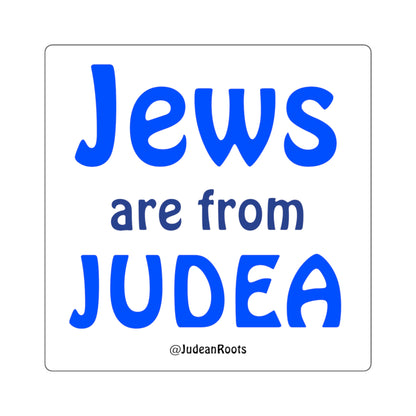 Jews are from Judea - Square Stickers