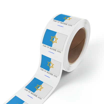 Flag of Palestine 1939 - Sticker Rolls ($1.46 - $0.48 per sticker)