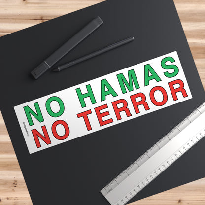 No Hamas No Terror - Bumper Sticker