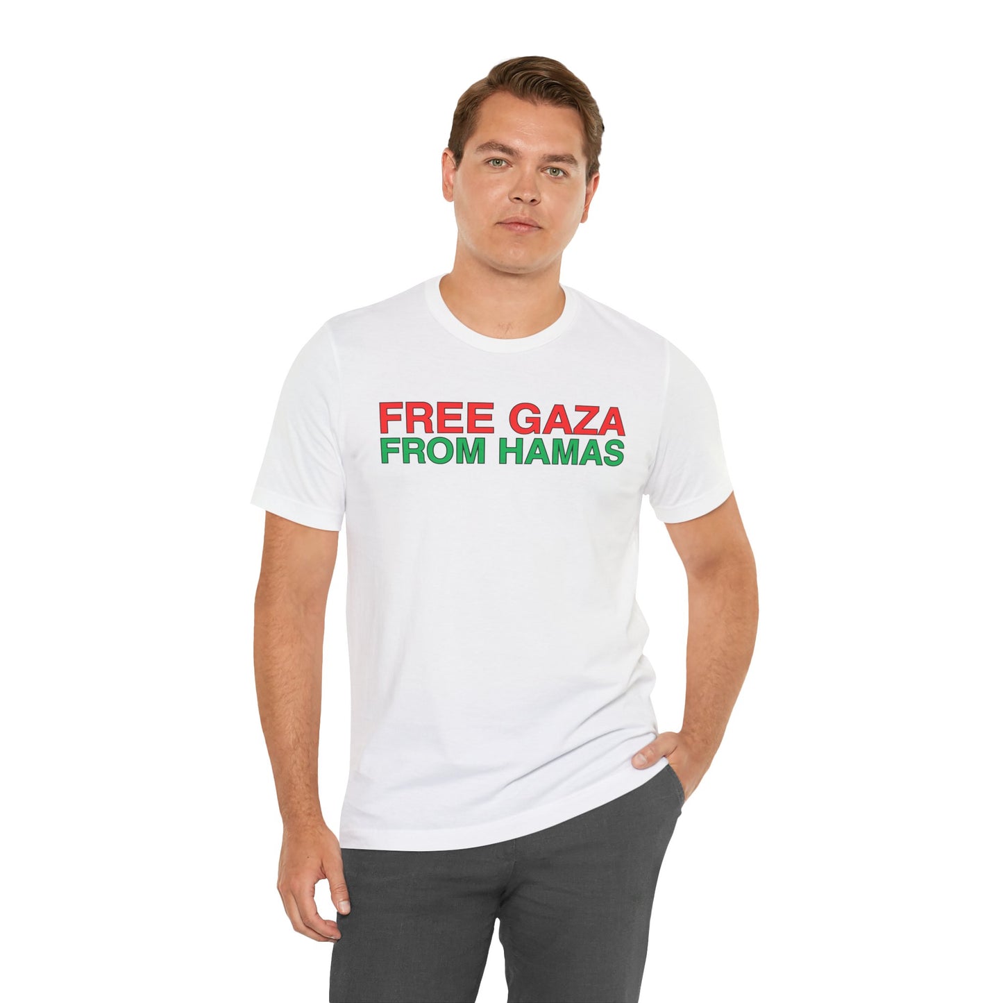 Free Gaza From Hamas - Unisex Short Sleeve Shirt