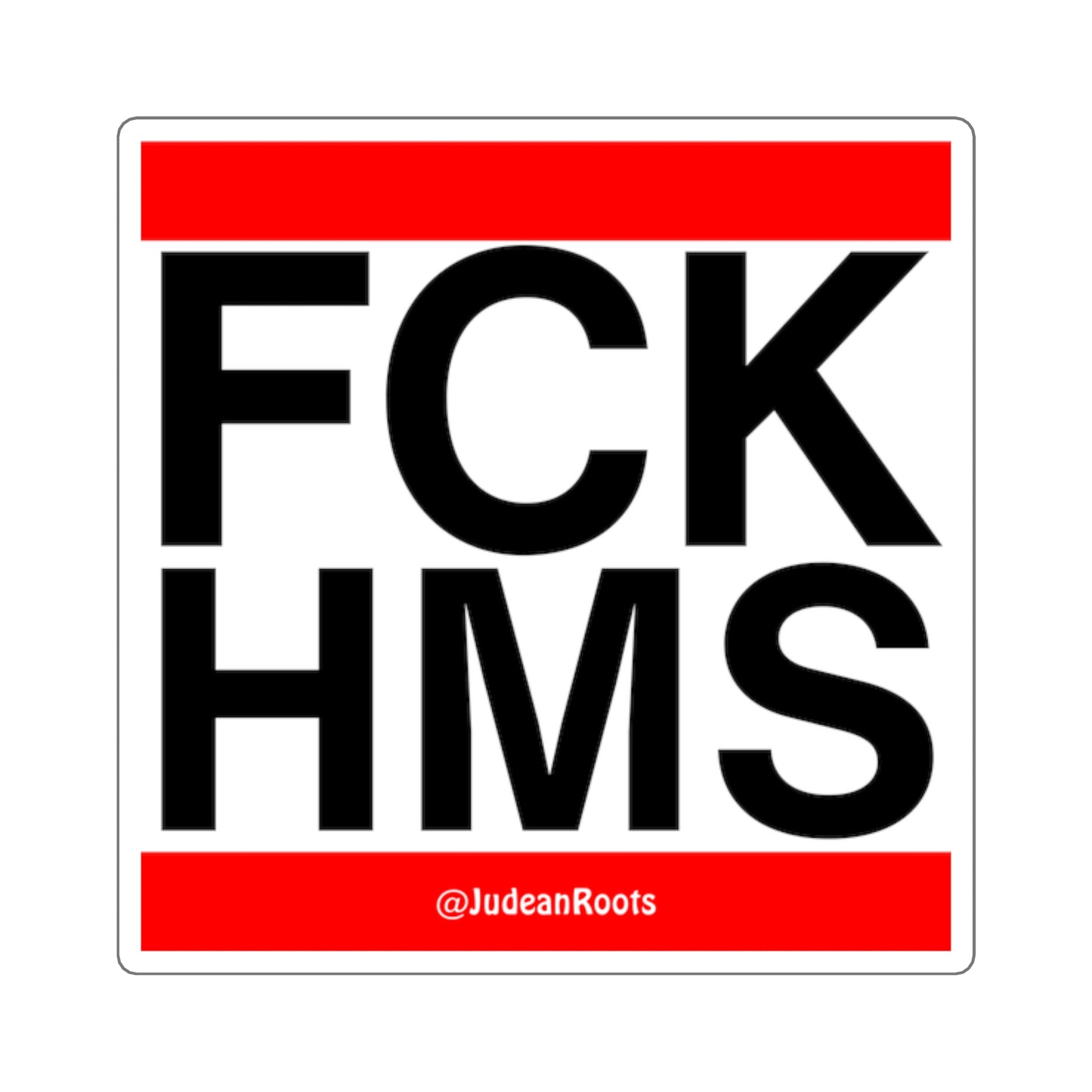 FCK HMS (red) - Square Stickers