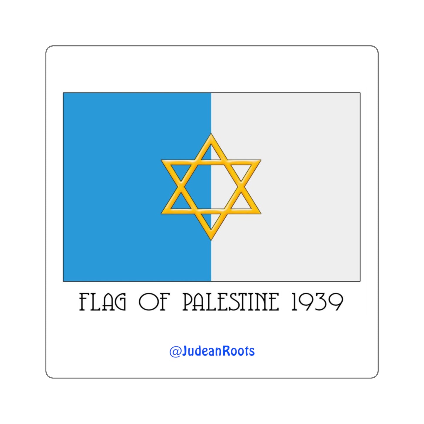 Flag of Palestine 1939 - Square Stickers