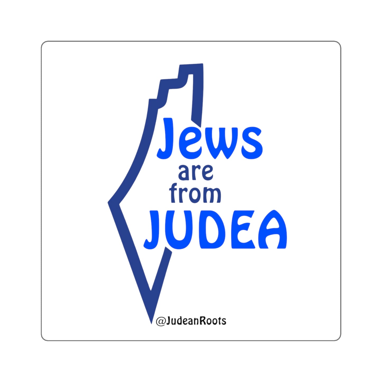 Jews are from Judea (v2) - Square Stickers