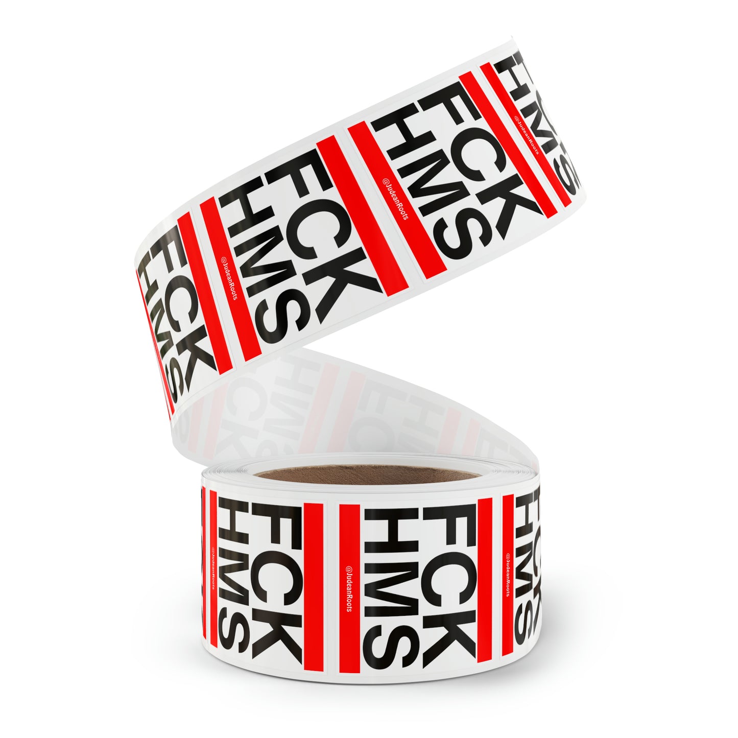 FCK HMS (red) - Sticker Rolls ($1.46 - $0.48 per sticker)