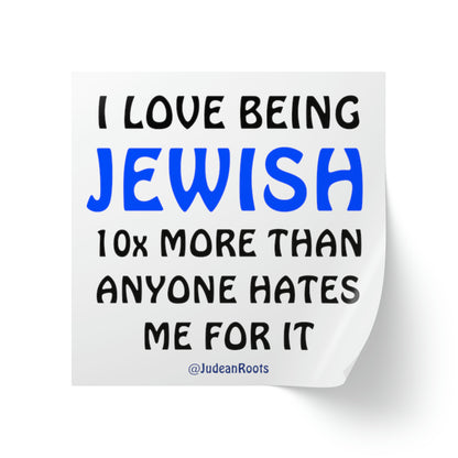 I love being Jewish - Sticker Rolls ($1.46 - $0.48 per sticker)