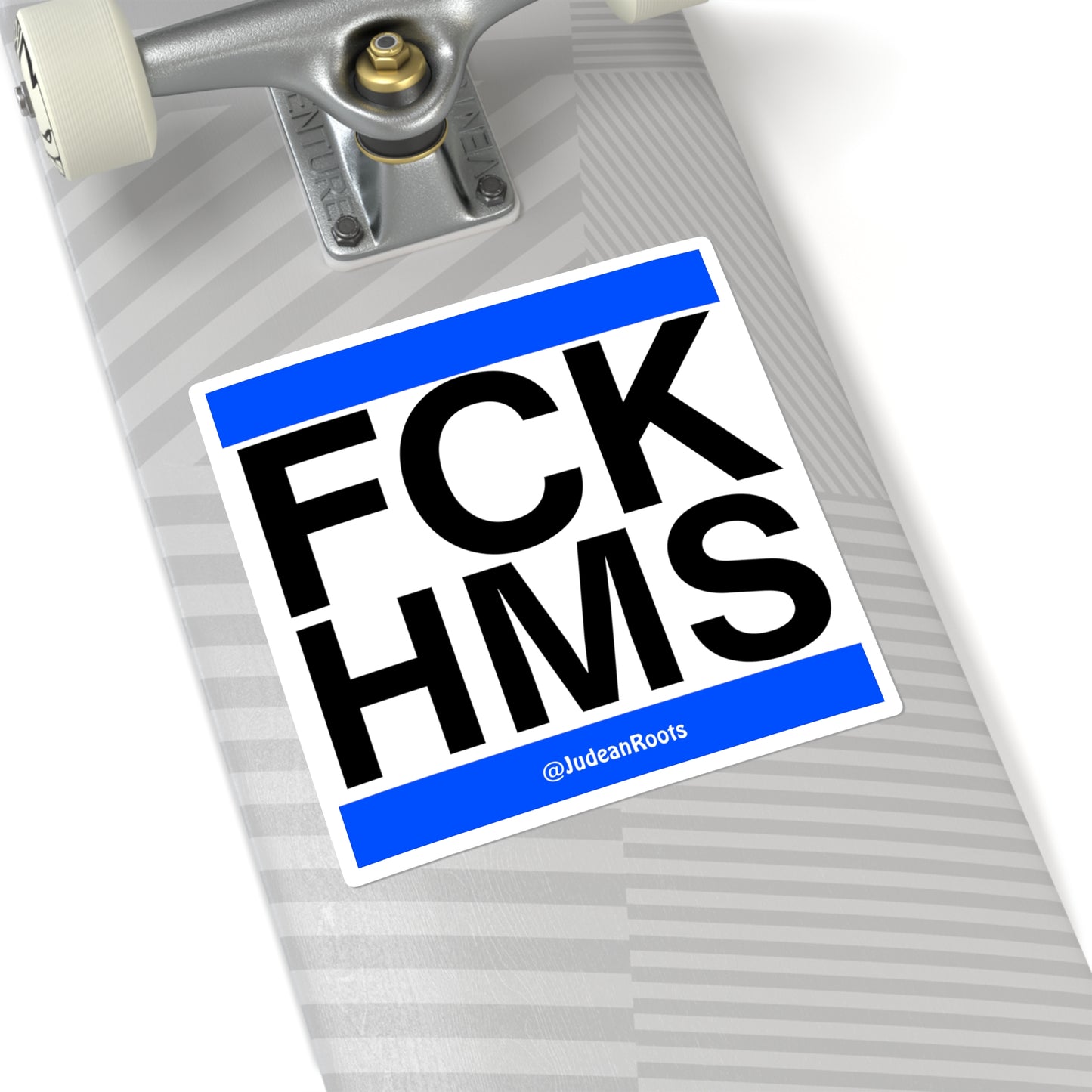 FCK HMS (blue) - Square Stickers