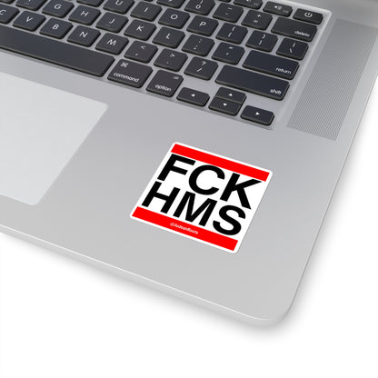 FCK HMS (red) - Square Stickers