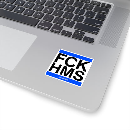 FCK HMS (blue) - Square Stickers