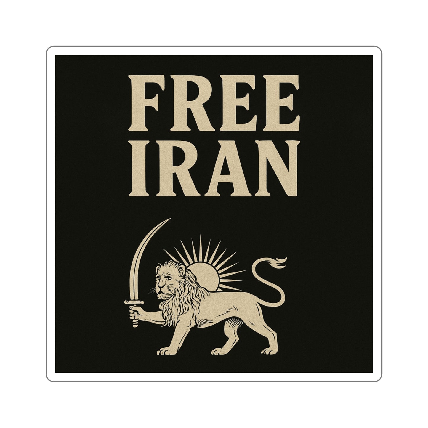 Free Iran - Square Sticker