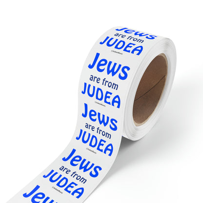 Jews are from Judea - Sticker Rolls ($1.46 - $0.48 per sticker)