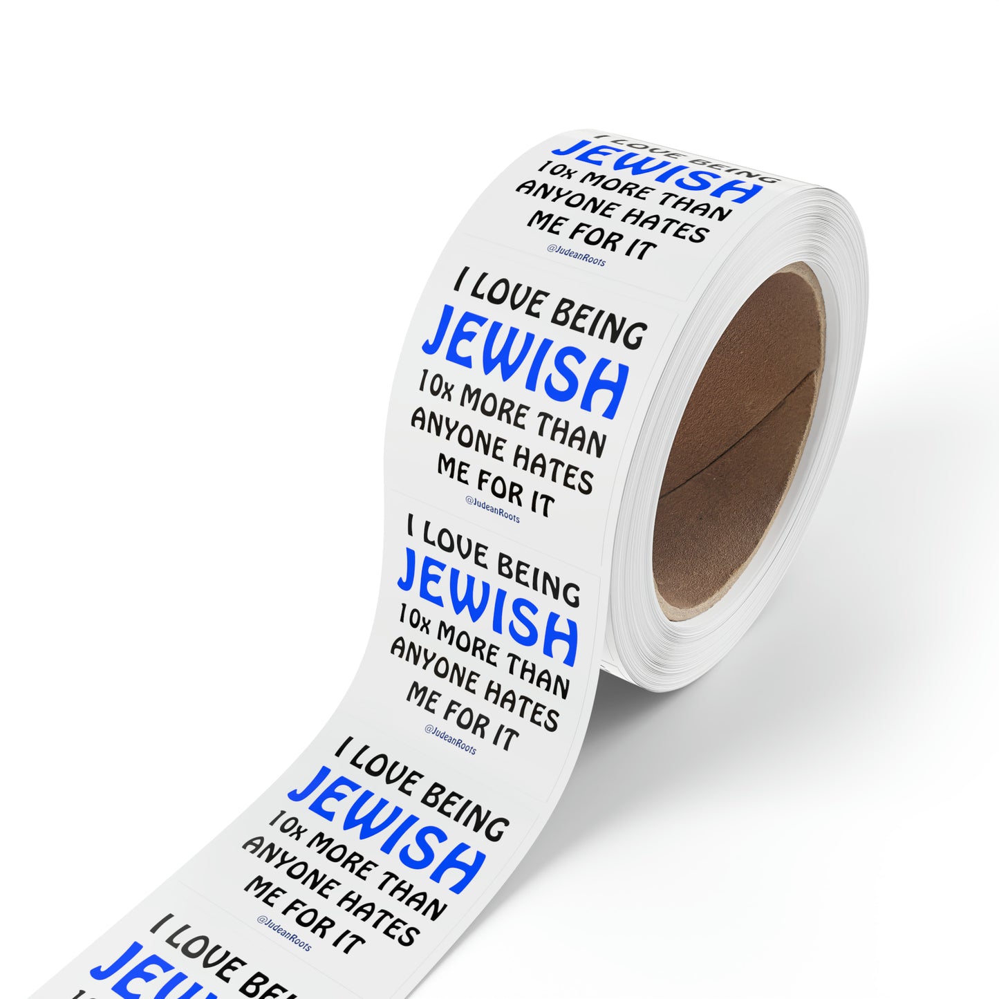 I love being Jewish - Sticker Rolls ($1.46 - $0.48 per sticker)